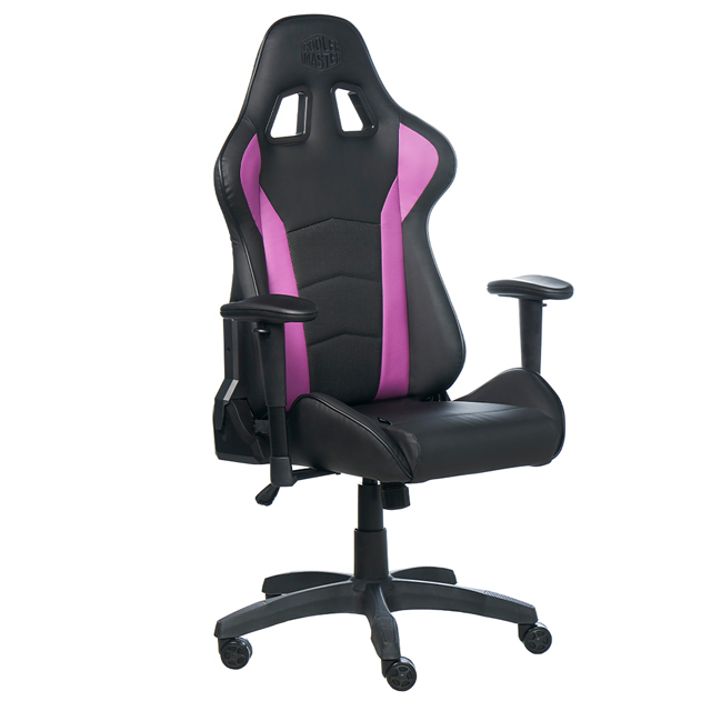 Cooler Master Silla Gamer Caliber R1, hasta 150Kg, Negro/Púrpura