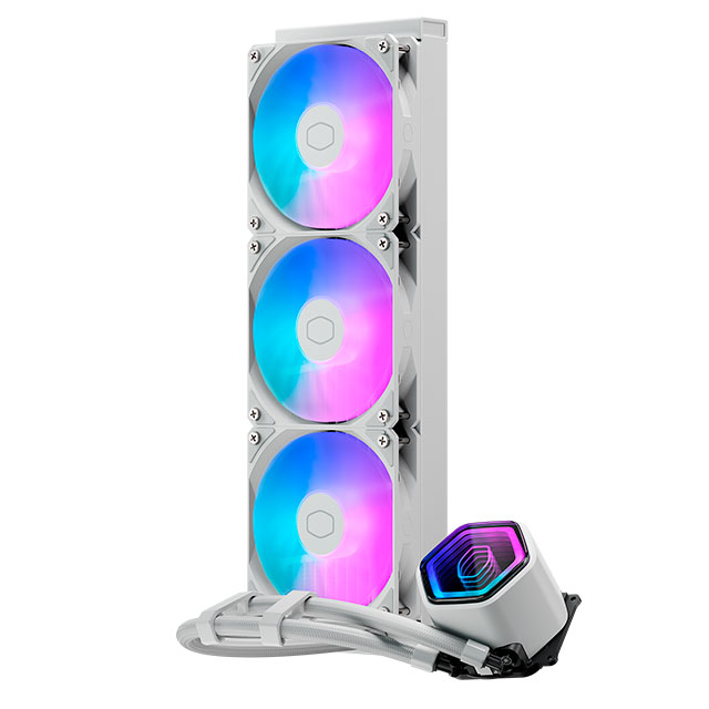 Cooler Master Masterliquid 360 Core II ARGB Enfriamiento Líquido para CPU, 3x 120mm, hasta 1750RPM, Blanco