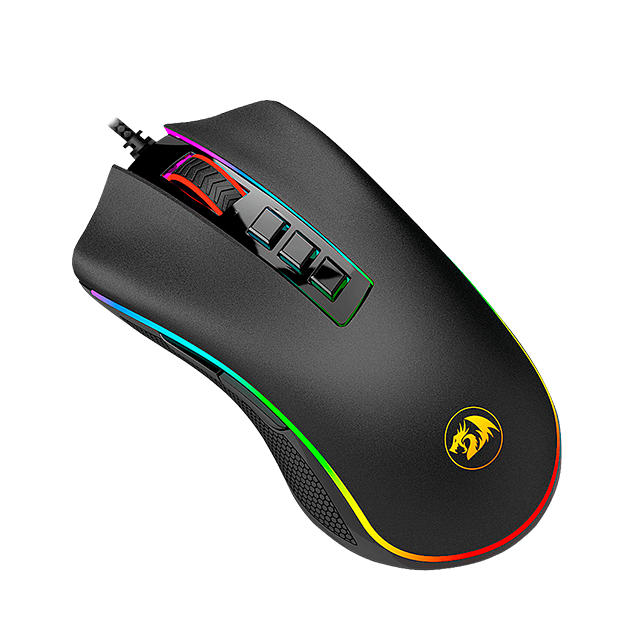 Mouse Gamer Redragon Óptico Cobra Chroma M711, Alámbrico, USB-A, 10.000DPI, Negro