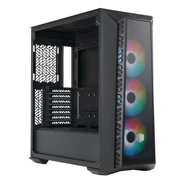 Gabinete Cooler Master MasterBox 520 ARGB con Ventana, Midi-Tower, ATX/EATX/Micro ATX/Mini-ITX, USB 3.2, sin Fuente, 3 Ventiladores ARGB Instalados, Negro