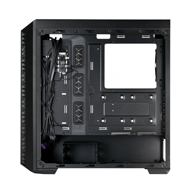 Gabinete Cooler Master MasterBox 520 ARGB con Ventana, Midi-Tower, ATX/EATX/Micro ATX/Mini-ITX, USB 3.2, sin Fuente, 3 Ventiladores ARGB Instalados, Negro