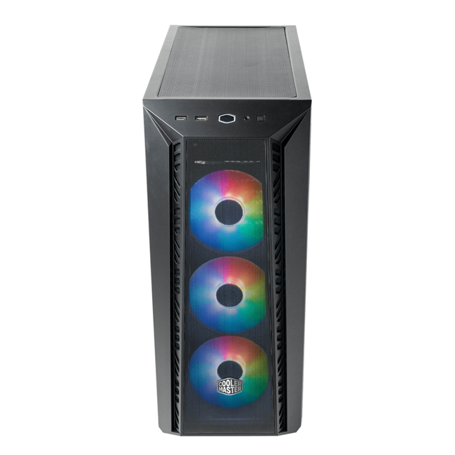 Gabinete Cooler Master MasterBox 520 ARGB con Ventana, Midi-Tower, ATX/EATX/Micro ATX/Mini-ITX, USB 3.2, sin Fuente, 3 Ventiladores ARGB Instalados, Negro