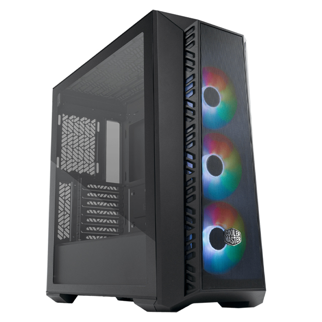 Gabinete Cooler Master MasterBox 520 ARGB con Ventana, Midi-Tower, ATX/EATX/Micro ATX/Mini-ITX, USB 3.2, sin Fuente, 3 Ventiladores ARGB Instalados, Negro