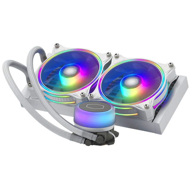 Cooler Master MasterLiquid ML240 Illusion White Edition Enfriamiento Líquido para CPU, 2x 120mm, 650-1800RPM
