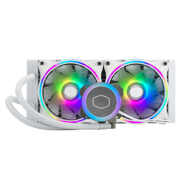 Cooler Master MasterLiquid ML240 Illusion White Edition Enfriamiento Líquido para CPU, 2x 120mm, 650-1800RPM