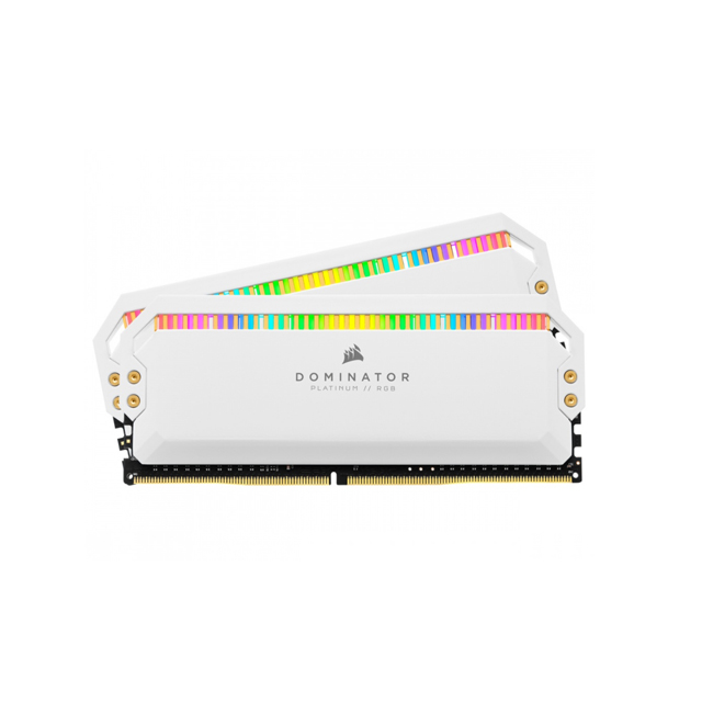 Kit Memoria RAM Corsair Dominator Platinum RGB DDR4, 3200MHz, 16GB (2x 8GB), CL16, XMP, Blanco