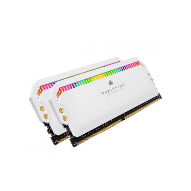 Kit Memoria RAM Corsair Dominator Platinum RGB DDR4, 3200MHz, 16GB (2x 8GB), CL16, XMP, Blanco
