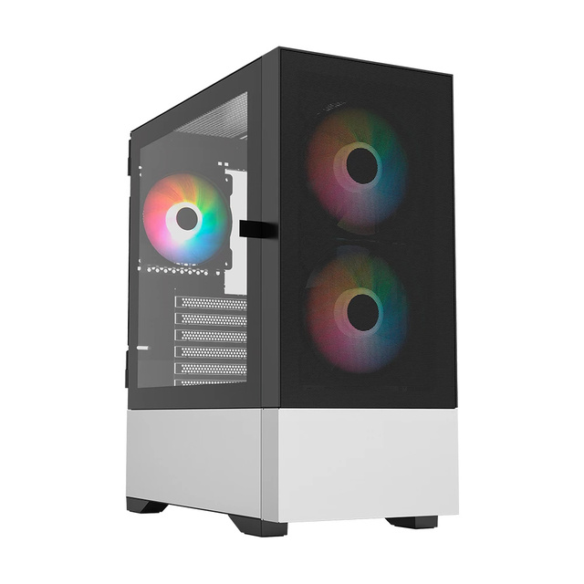 Gabinete Balam Rush Nitrox Aircool 5500ABW, Midi-Tower, Micro-ATX/Mini-ITX/ATX, USB 2.0/3.0, sin Fuente, 3 Ventiladores ARGB Instalados, Negro