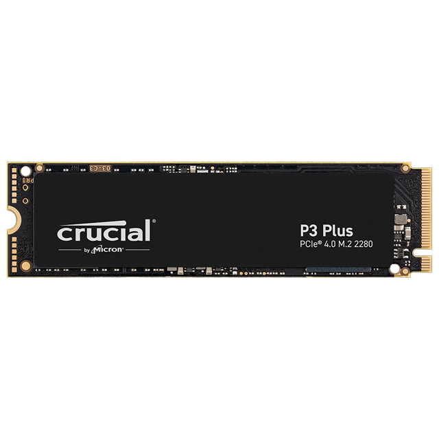 SSD Crucial P3 Plus NVMe, 2TB, M.2, 4200 MB/s Escritura, 5000 MB/s Lectura, PCI Express 4.0