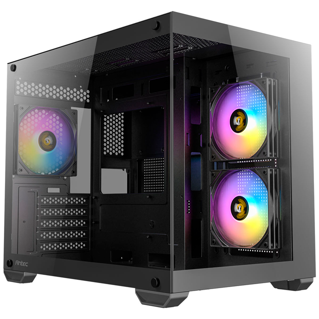 Gabinete ANTEC CX600M RGB con Ventana, Mid-Tower, ATX/Micro-ATX/ITX, USB 3.0/2.0, Sin Fuente, 3 Ventiladores Instalados, Negro