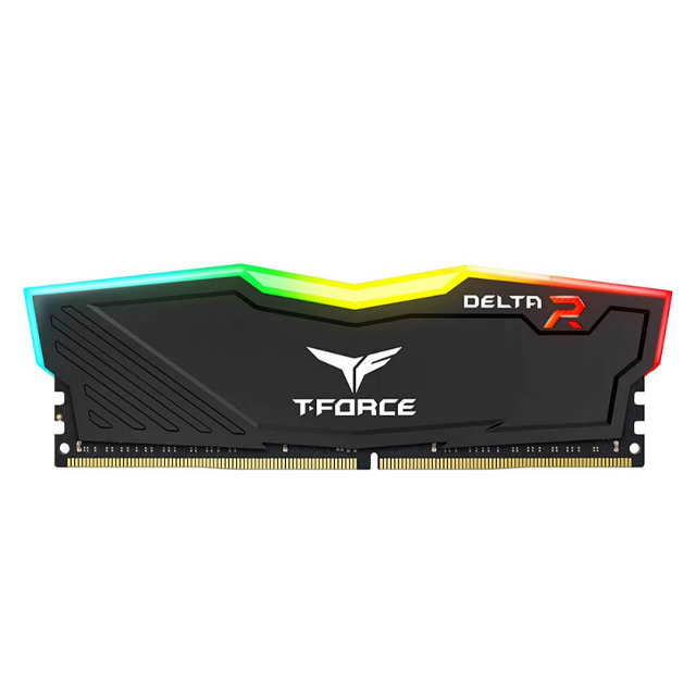 Memoria RAM Team Group T-Force Delta RGB Black DDR4, 3600MHz, 16GB, Non-ECC, CL18, XMP