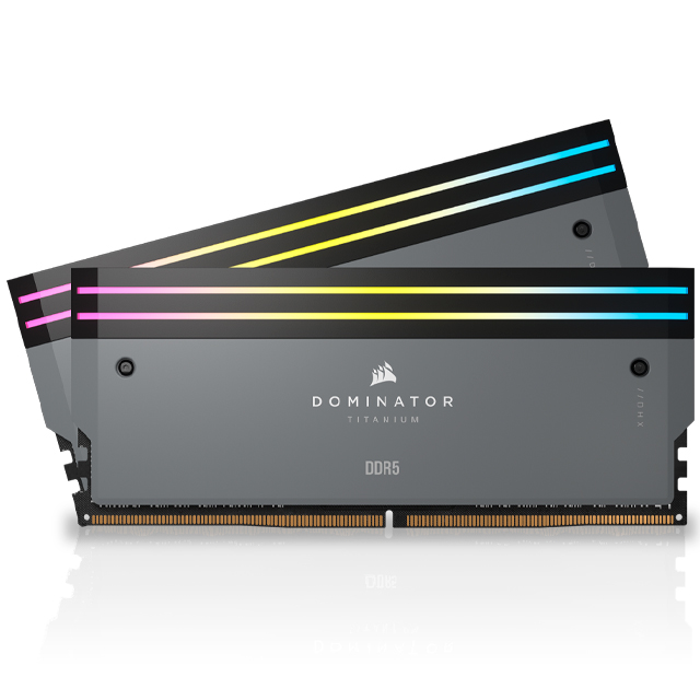 Kit Memoria RAM Corsair Dominator Titanium DDR5, 6000MHz, 64GB - 2 x 32GB, CL30, EXPO