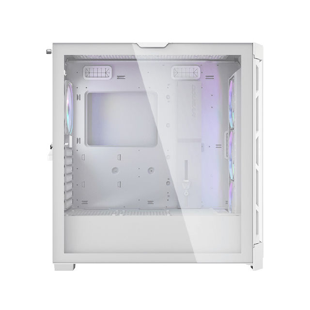 ﻿Gabinete Cougar Duoface Pro RGB con Ventana, Midi-Tower, Mini-ITX/Micro-ATX/ATX/CEB/E-ATX, USB 3.0/2.0, sin Fuente, 4 Ventiladores ARGB Instalados, Blanco