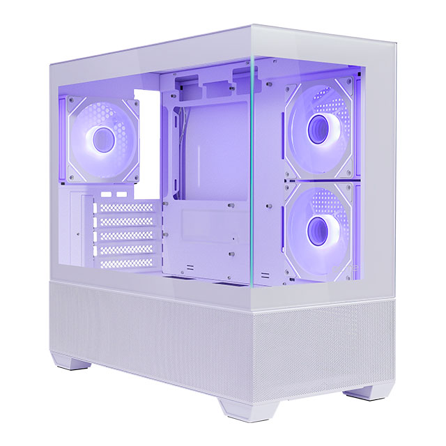 Gabinete Cooler Master ELITE 490, Mini-Tower, Micro-ATX/Mini-ITX, USB 3.0, sin Fuente, 3 Ventiladores Instalados, Blanco