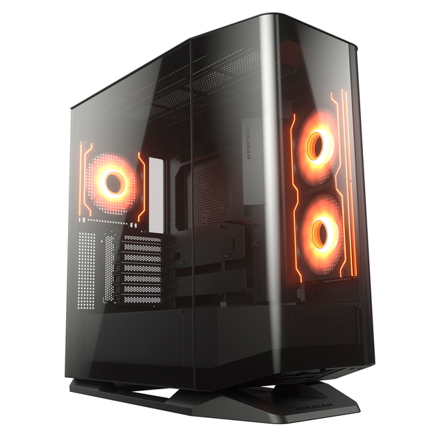Gabinete Cougar FV270 RGB, Midi-Tower, ATX/CEB/EATX/Micro-ATX/Mini-ITX, USB 3.0, sin Fuente, 4 Ventiladores Instalados, Negro