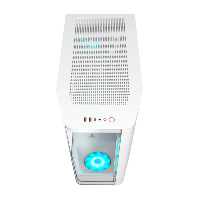 Gabinete Cougar FV270 RGB, Midi-Tower, ATX/CEB/EATX/Micro-ATX/Mini-ITX, USB 3.0, sin Fuente, 4 Ventiladores Instalados, Blanco