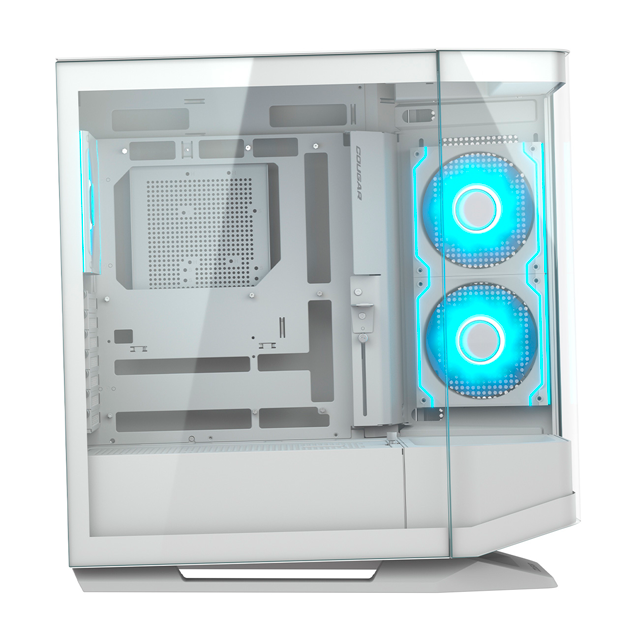 Gabinete Cougar FV270 RGB, Midi-Tower, ATX/CEB/EATX/Micro-ATX/Mini-ITX, USB 3.0, sin Fuente, 4 Ventiladores Instalados, Blanco