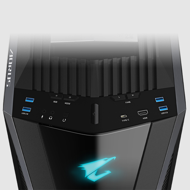 Gabinete AORUS C700 Glass con Ventana ARGB, Full-Tower, ATX/EATX/Micro ATX/Mini-ITX, USB 3.1, sin Fuente, Negro
