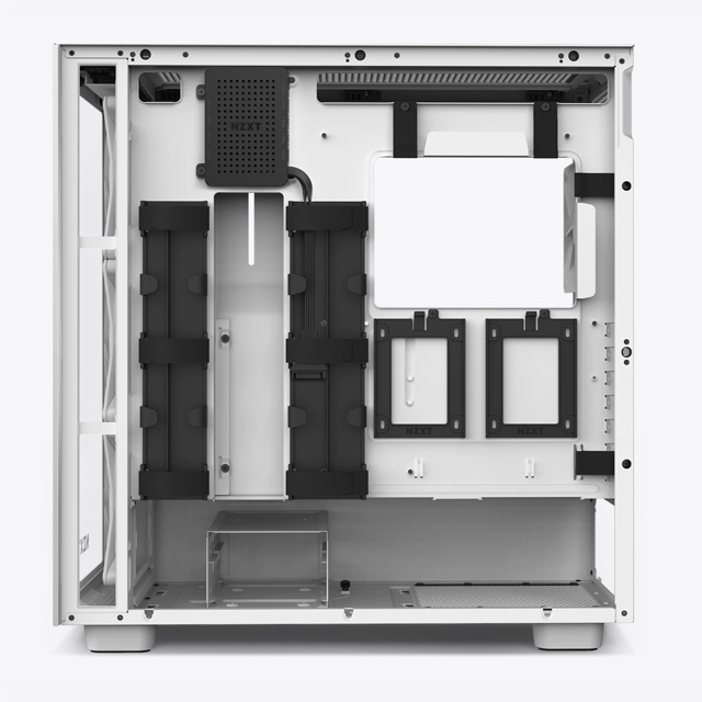 Gabinete NZXT H7 Elite con Ventana RGB, Midi-Tower, Mini-ITX/Micro-ATX/ATX/EATX, USB 3.0, sin Fuente, Blanco Mate
