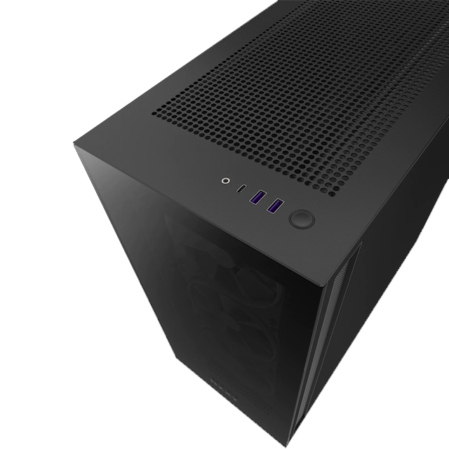 Gabinete NZXT H7 Elite con Ventana RGB, Midi-Tower, Mini-ITX/Micro-ATX/ATX, USB 3.1, sin Fuente, 4 Ventiladores Instalados, Negro 