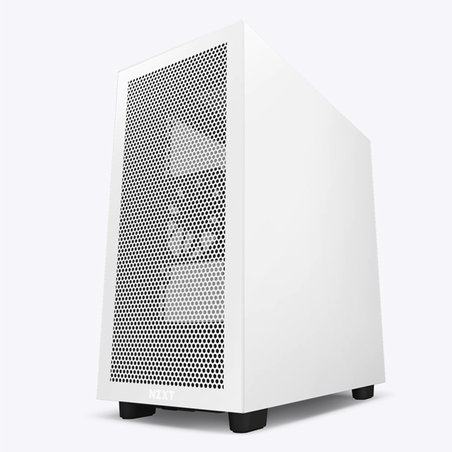 Gabinete NZXT H7 Flow con Ventana, Midi-Tower, Mini-ITX/Micro-ATX/ATX/EATX, USB 3.0, sin Fuente, Negro/Blanco