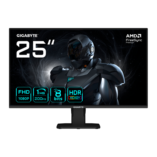 Monitor Gamer Gigabyte GS25F2 LED 24.5", 1920x1080 Full HD, 200Hz, HDMI/DisplayPort, Bocinas Integradas, Negro