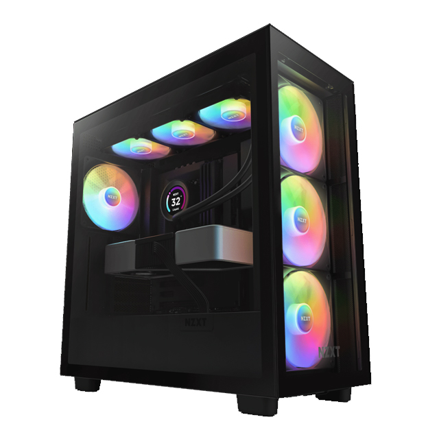 Gabinete NZXT H7 Elite con Ventana RGB, Midi-Tower, Mini-ITX/Micro-ATX/ATX, USB 3.1, sin Fuente, 4 Ventiladores Instalados, Negro 