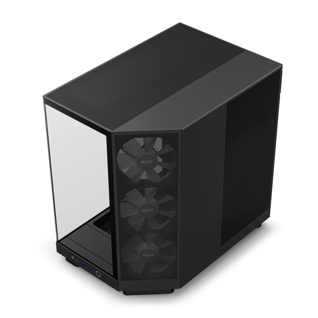 Gabinete NZXT H6 Flow RGB con Ventana, Midi-Tower, ATX/Micro-ATX/Mini-ITX, USB 3.2, sin Fuente, 3 Ventiladores RGB Instalados, Negro