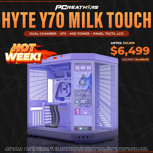 HOTSALE031 - Gabinete HYTE Y70 Milk Touch
