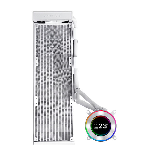 Lian Li HydroShift II LCD-C TL Enfriamiento Líquido para CPU, 3x 120mm, hasta 3200RPM, Blanco