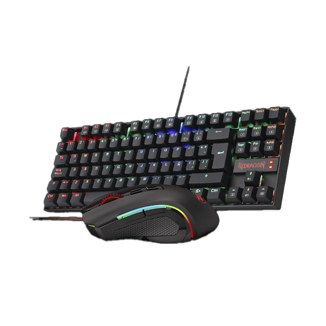 Kit Gamer de Teclado y Mouse Redragon incluye K552 + M607, Alámbrico, USB, Negro (Español)