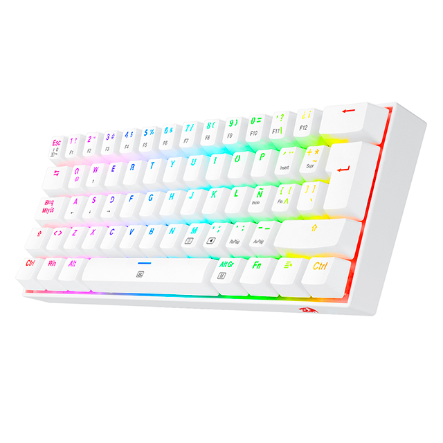 Teclado Gamer Redragon Dragonborn K630 RGB, Teclado Mecánico, Switch Redragon Red, Alámbrico, Blanco