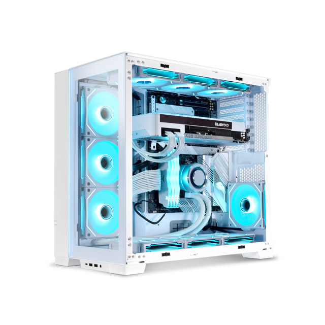 Ventiladores Lian Li UNI FAN SL-INFINITY ARGB, 120mm, 2100RPM, Blanco, Kit de 3 Ventiladores con HUB incluido