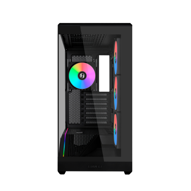 Gabinete Lian Li Vector V100R BLACK con Ventana, E-ATX/ATX/Micro-ATX/Mini-ITX, USB 3.0, sin Fuente, 4 Ventiladores Instalados, Negro
