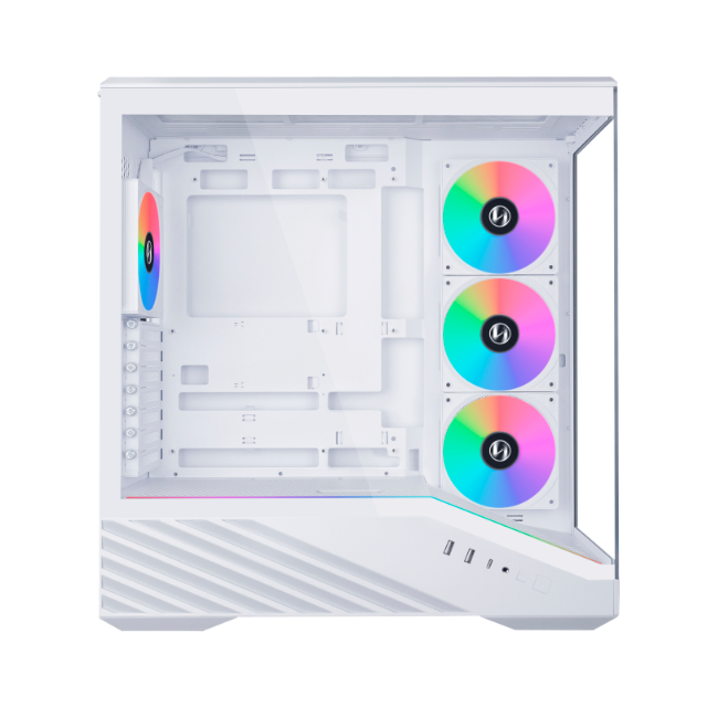 Gabinete Lian Li Vector V100R WHITE con Ventana, E-ATX/ATX/Micro-ATX/Mini-ITX, USB 3.0, sin Fuente, 4 Ventiladores Instalados, Blanco