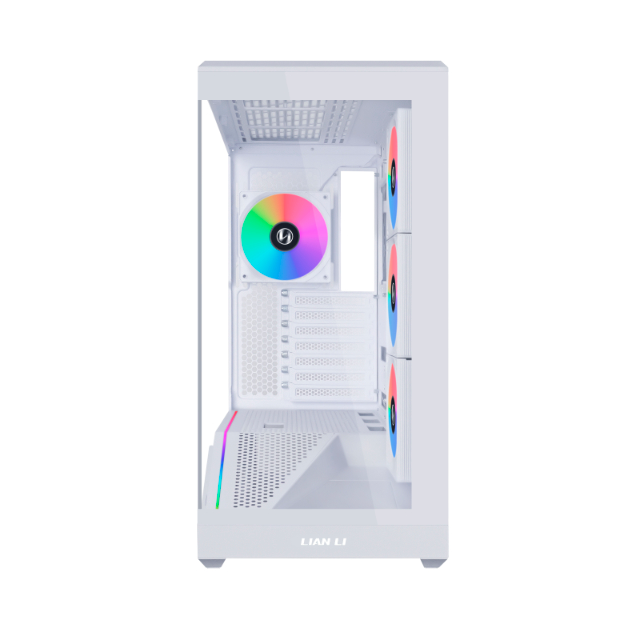 Gabinete Lian Li Vector V100R WHITE con Ventana, E-ATX/ATX/Micro-ATX/Mini-ITX, USB 3.0, sin Fuente, 4 Ventiladores Instalados, Blanco