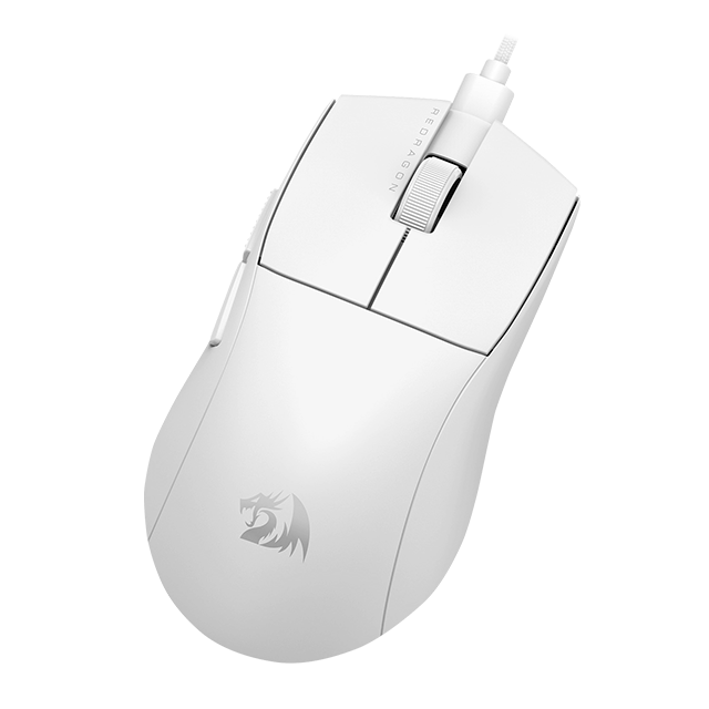 Mouse Gamer Redragon KING M724W, Alámbrico, USB-A, 12400DPI, Blanco