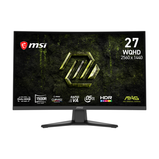 MSI MAG 275CQDF X24 27" 1440p HDR 240 Hz / Full HD 400 Hz Dual Mode
