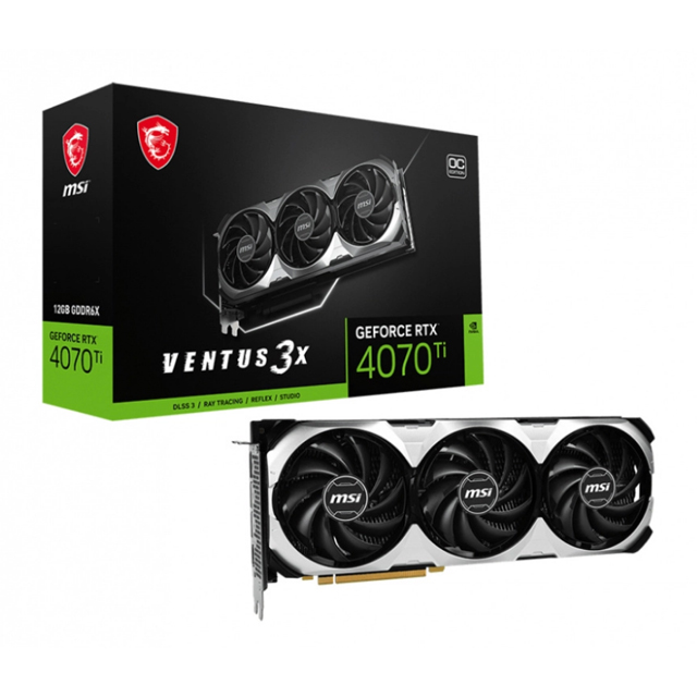Tarjeta de Video MSI NVIDIA GeForce RTX 4070 Ti VENTUS 3X 12G OC, 12GB 192-bit GDDR6X, PCI Express 4.0