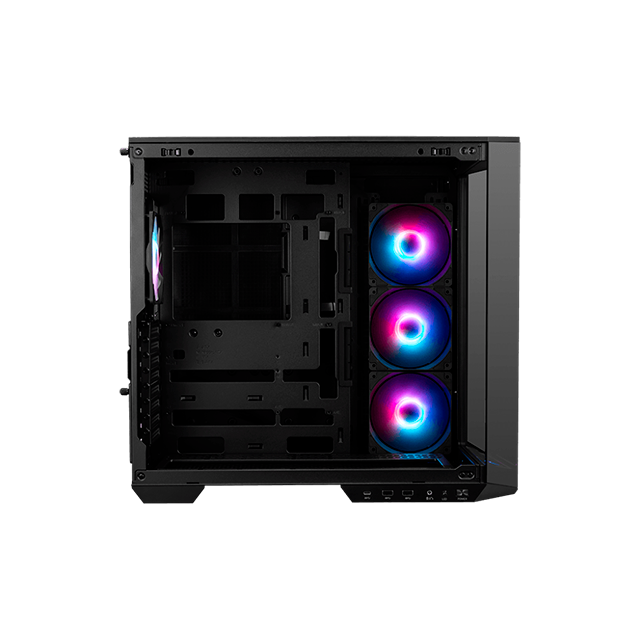 Gabinete MSI MAG PANO 100R PZ, Midi-Tower, ATX/Micro-ATX/Mini-ITX, USB 3.0, sin Fuente, 4 Ventiladores Instalados, Negro