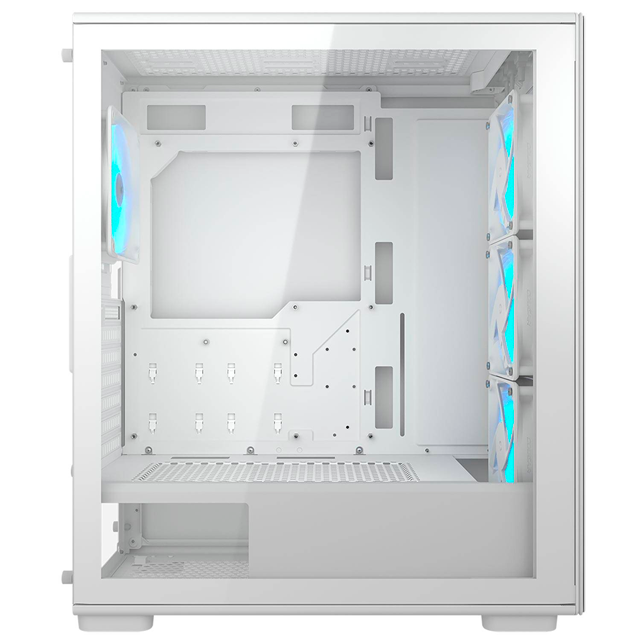 Gabinete Cougar MX220 RGB, Midi-Tower, ATX/Micro-ATX/Mini-ITX, USB 3.0, sin Fuente, 4 Ventiladores Instalados, Blanco