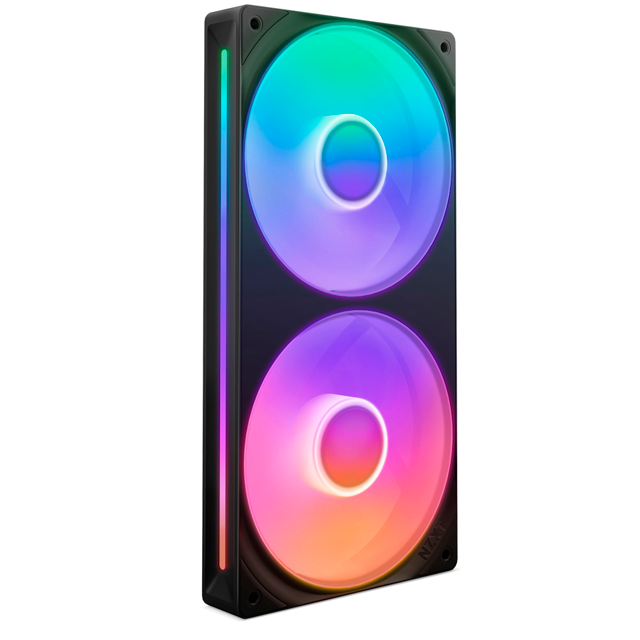Ventilador NZXT F280 RGB Core, 280mm, 500 - 2000RPM, Negro