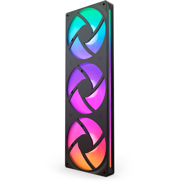 Ventilador NZXT F360 RGB Core, 360mm, 500 - 2400RPM, Negro