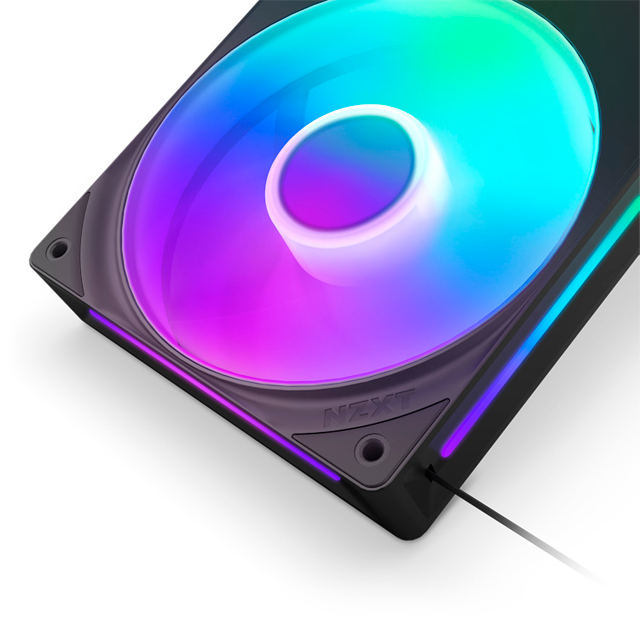 Ventilador NZXT F360 RGB Core, 360mm, 500 - 2400RPM, Negro