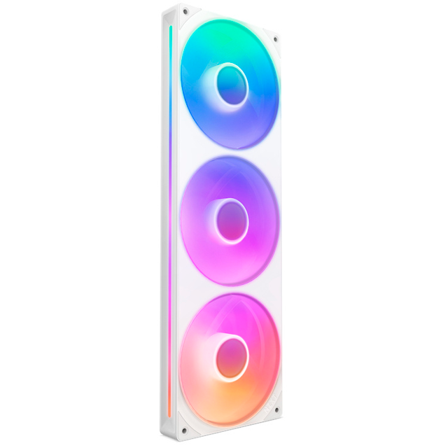 Ventilador NZXT F360 RGB Core, 360mm, 500 - 2400RPM, Blanco