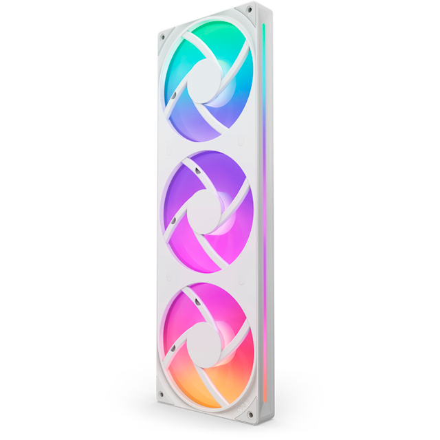 Ventilador NZXT F360 RGB Core, 360mm, 500 - 2400RPM, Blanco