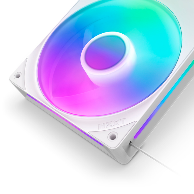 Ventilador NZXT F360 RGB Core, 360mm, 500 - 2400RPM, Blanco