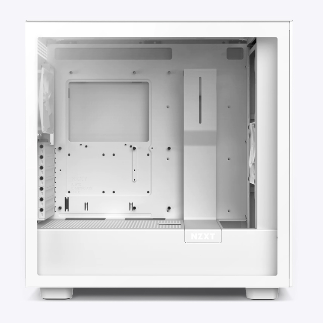 Gabinete NZXT H7 Flow con Ventana, Midi-Tower, Mini-ITX/Micro-ATX/ATX/EATX, USB 3.0, sin Fuente, Blanco Mate