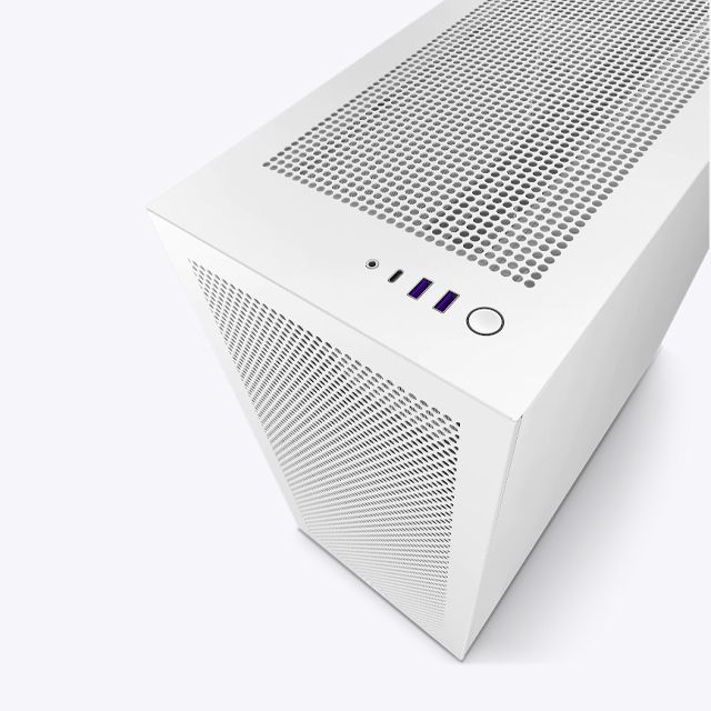 Gabinete NZXT H7 Flow con Ventana, Midi-Tower, Mini-ITX/Micro-ATX/ATX/EATX, USB 3.0, sin Fuente, Blanco Mate