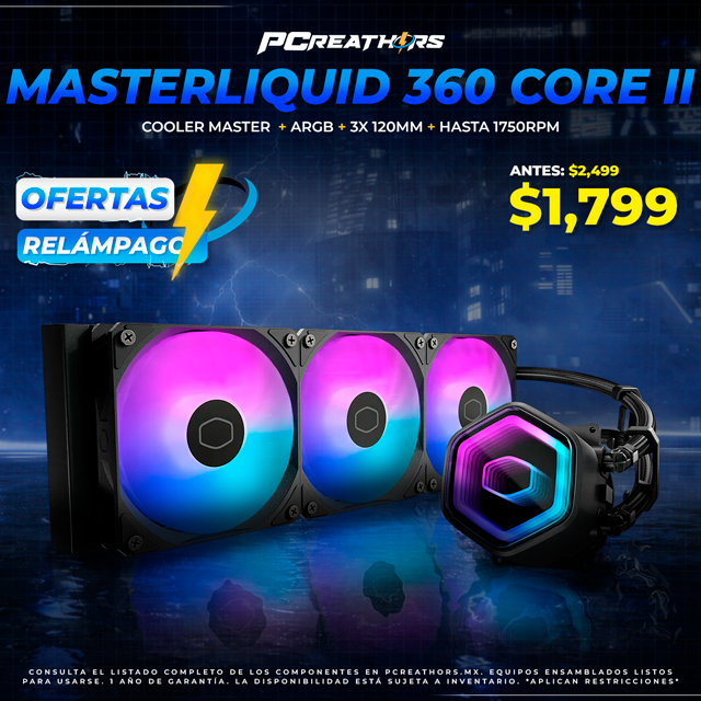 OFR032 - Enfriamiento Líquido Cooler Master Masterliquid 360 Core II
